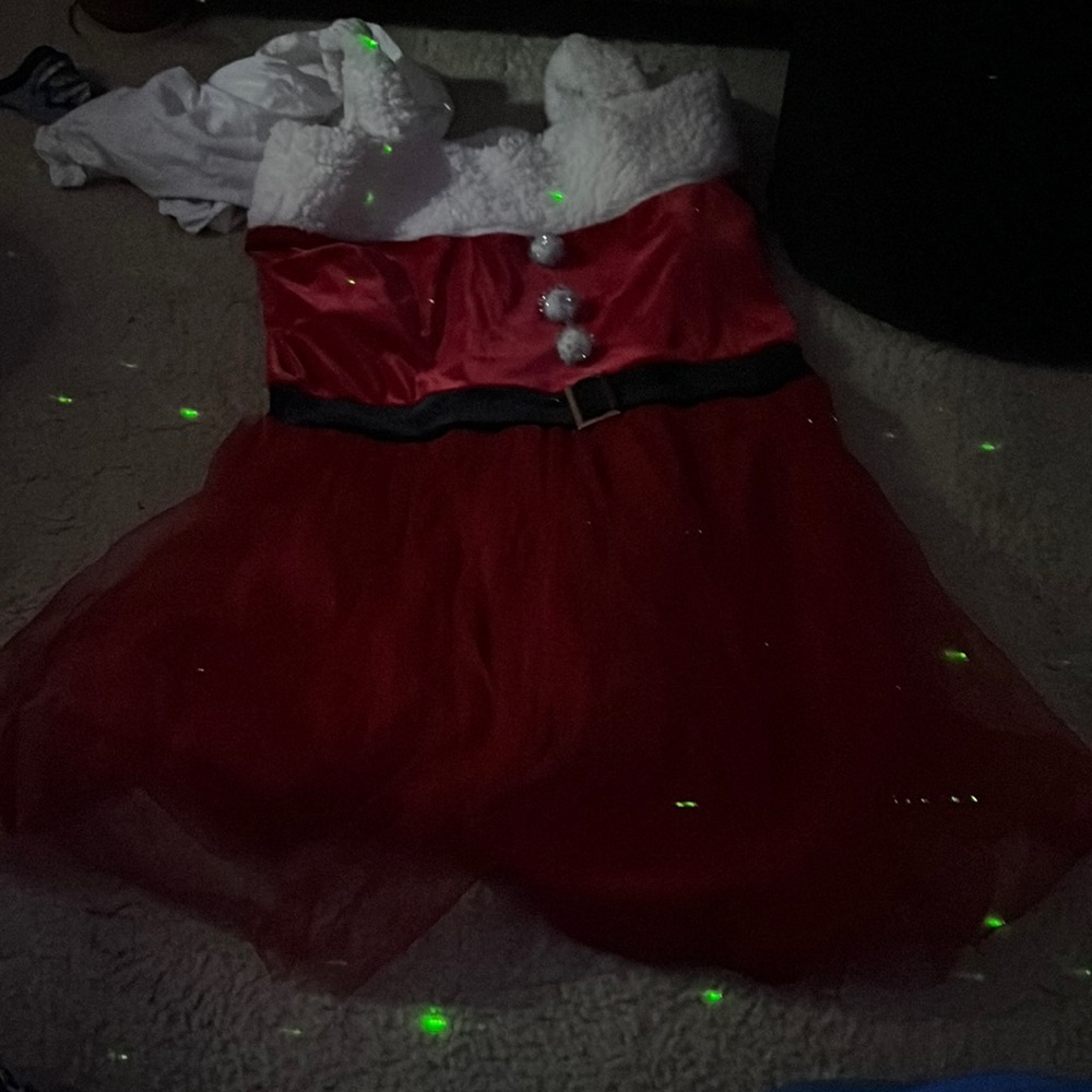 Short Sleeve Santa/Christmas Dress